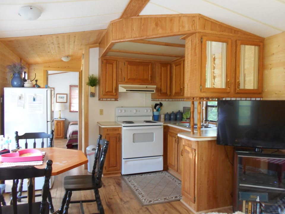 Kitchen area, fully equipped with all basic requirements.