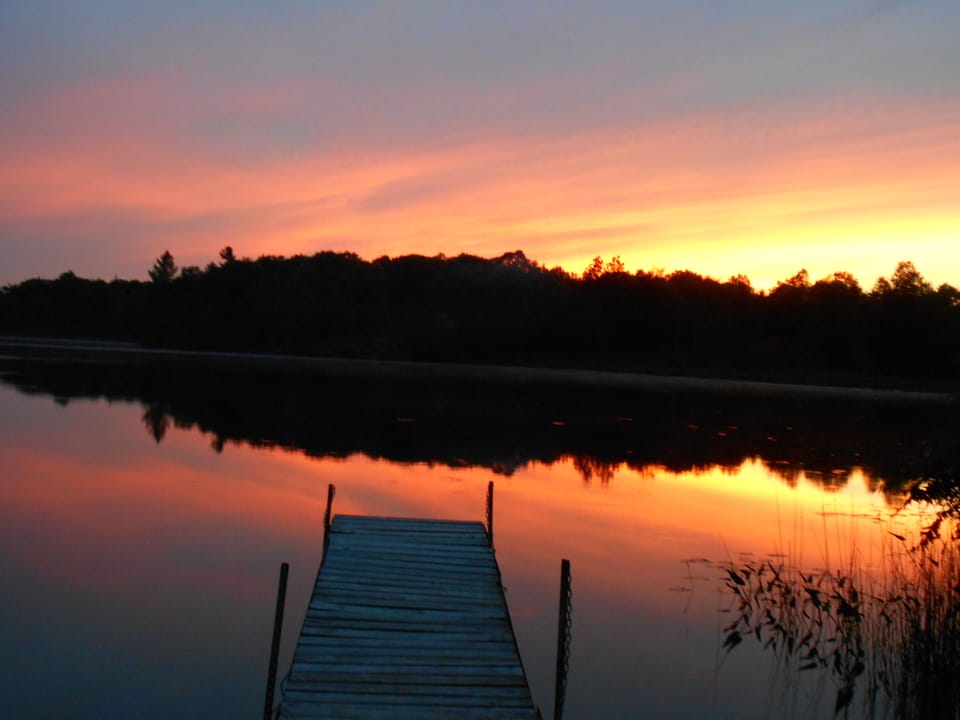 You will never forget the sunsets that you can experience at 4 Acres on the Lake