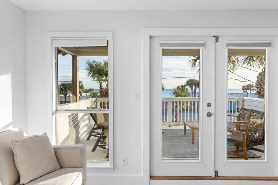 Gulf Views from the Master Bedroom and Large Patio!
