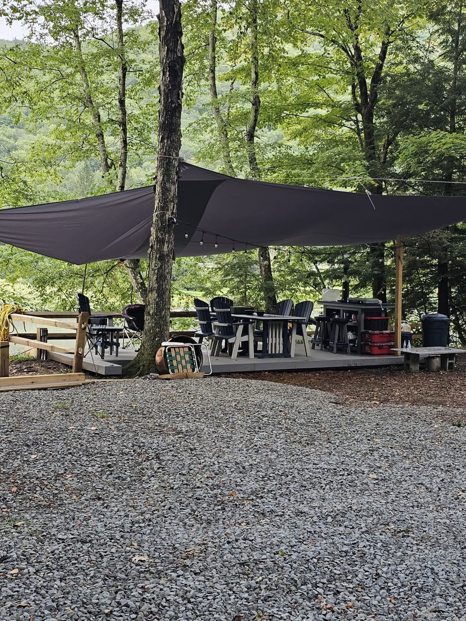 Covered Riverdeck Table Seating for 8+