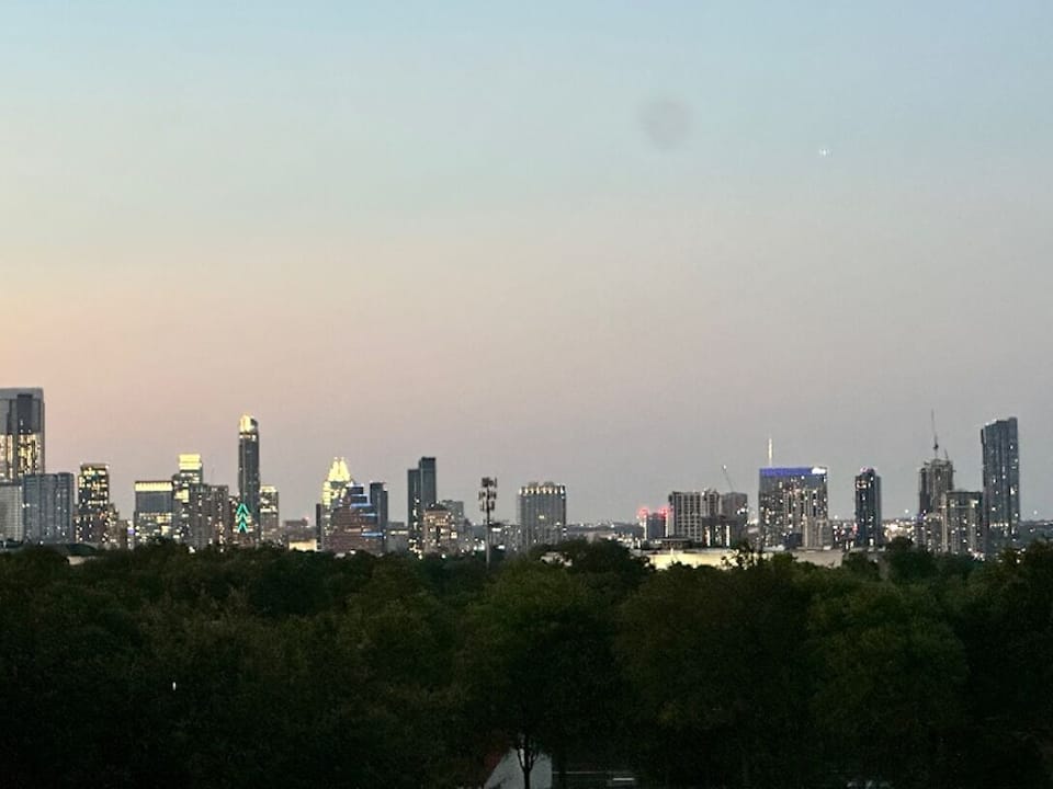 Only a 10 min walk to this view of downtown at St. Edwards.