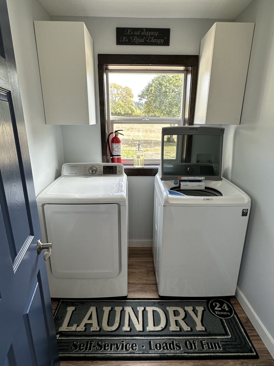 Full-size Samsung washer and dryer 