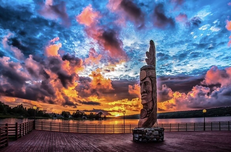 Epic sunsets and sunrises over our beautiful Sunday Lake