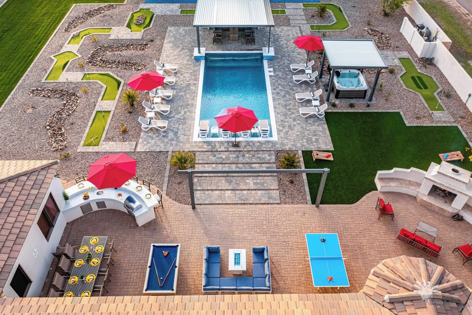 Tons of space to play on this acre property!