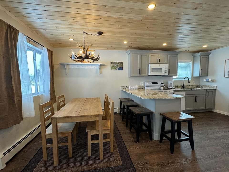 Enjoy intimate meals with your family and friends in the inviting dining area.