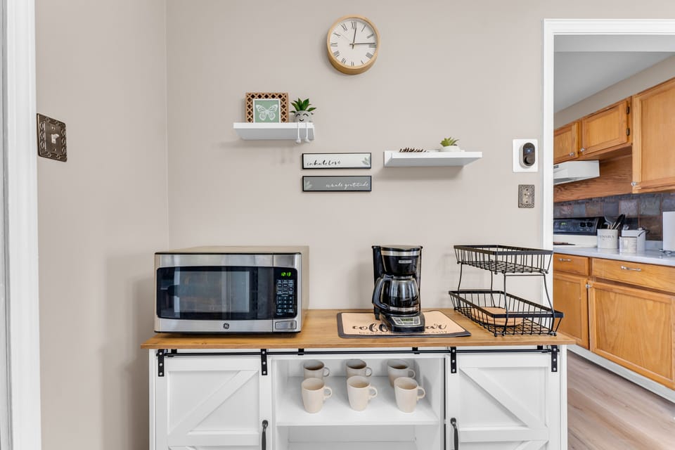 Enjoy your morning coffee. Coffee is provided. 