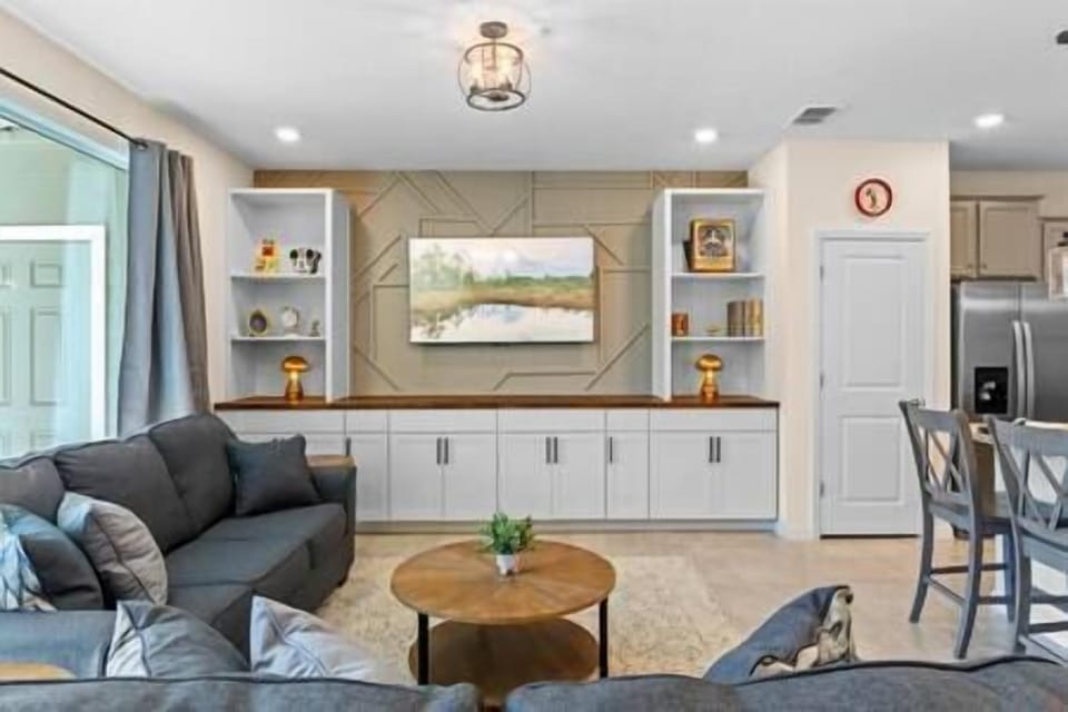 Custom Built-Ins and Vintage Disney Decor