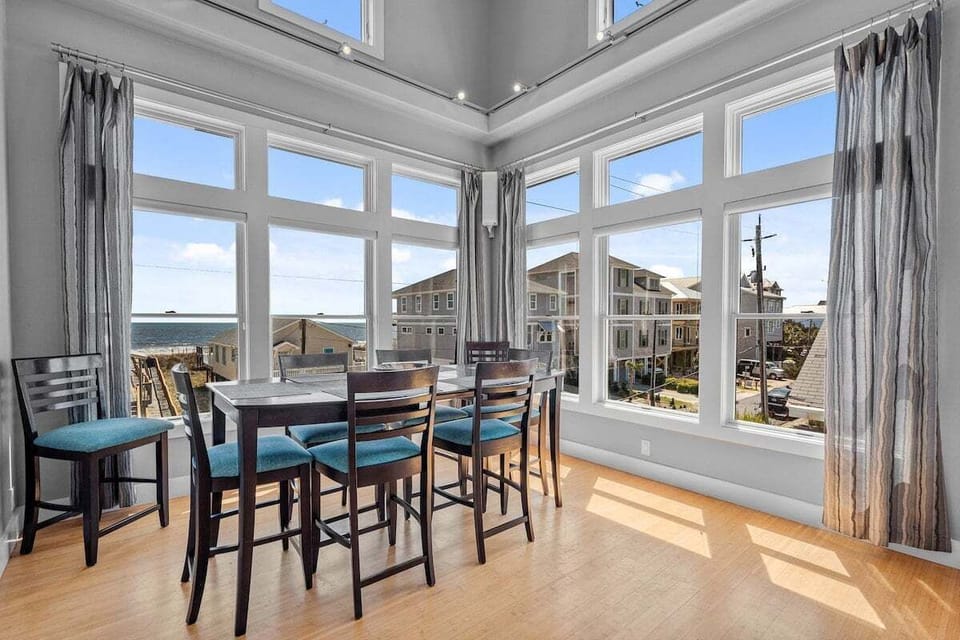 Dine with breathtaking ocean views through floor-to-ceiling windows