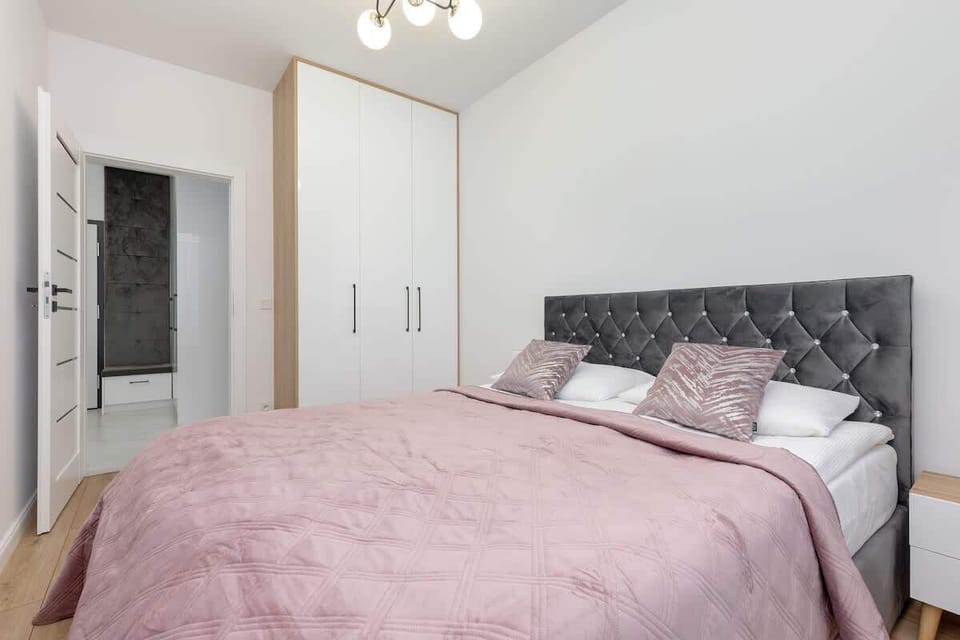 Bedroom with a large double bed