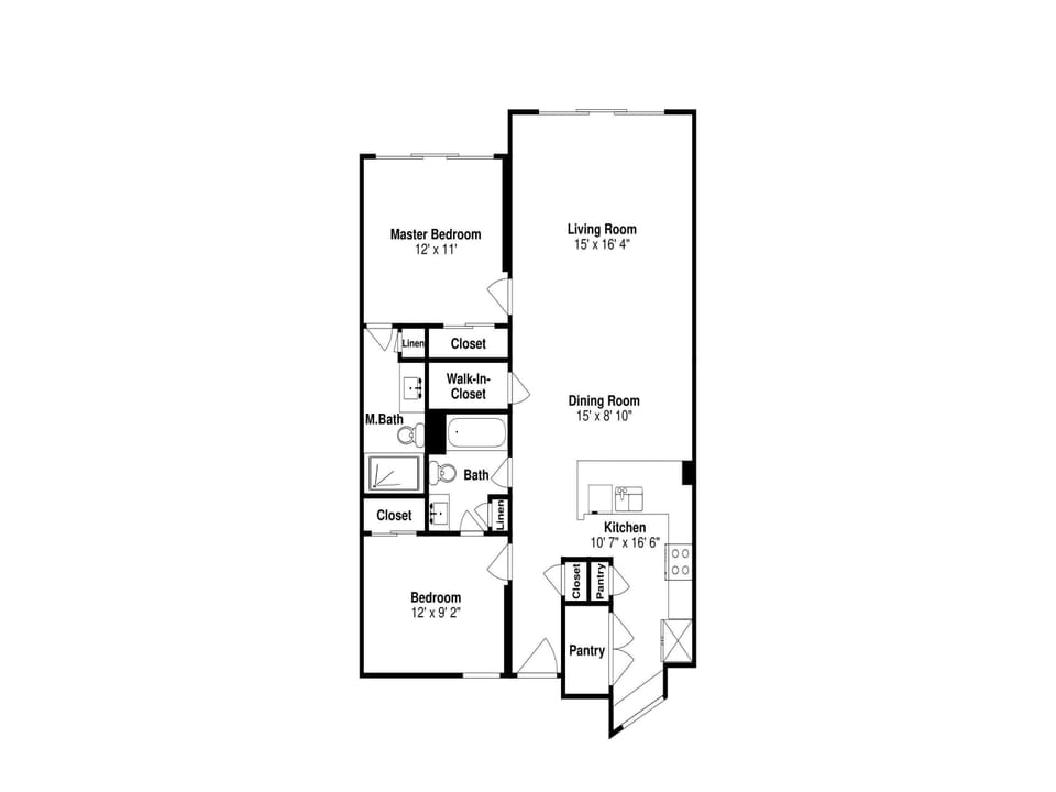 Edgewater #810 | Floor Plan