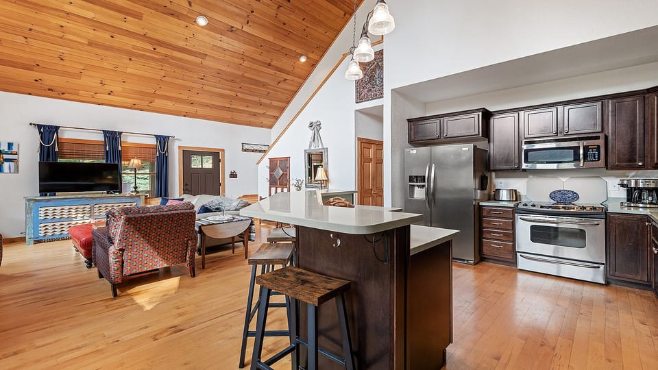 Kitchen open to Living Area