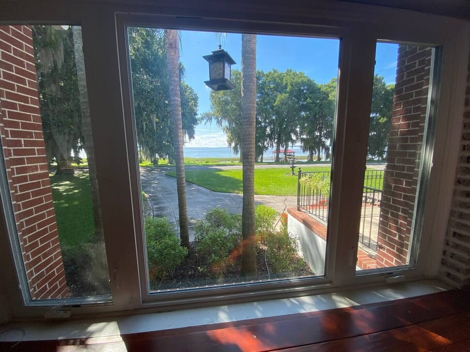 View from dining area
