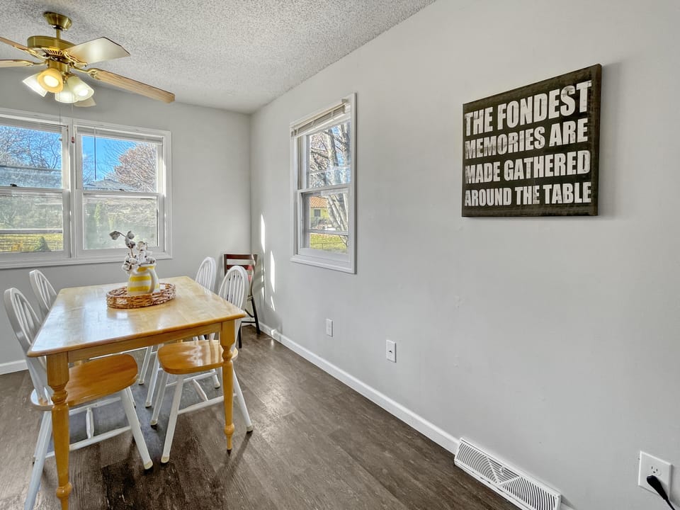 The fondest memories are made gathered around the table