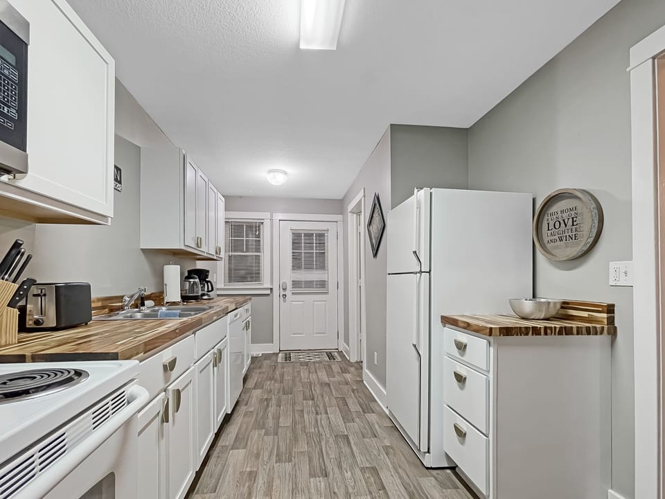 Beautifully remodeled galley style kitchen