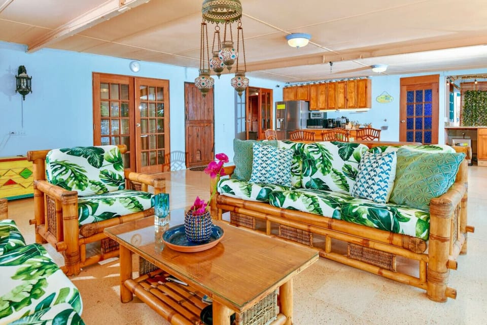 Indulge in your meals at the dining table, unwind on the couch, or be completely lazy and enjoy the view while lounging in the hammock.