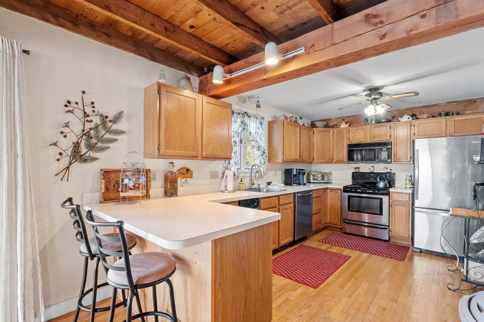 kitchen- bright and sunny