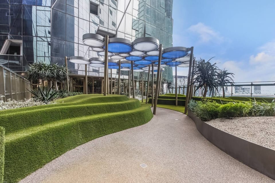Beautiful shared spaces indoors and out create a feeling of an urban sanctuary.
