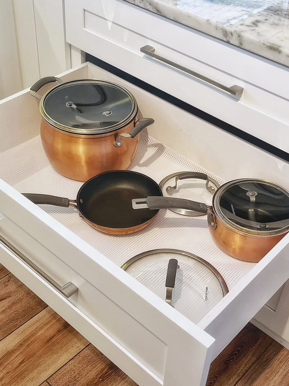 All the comforts of home. Cook your best with all the pots and pans you need!