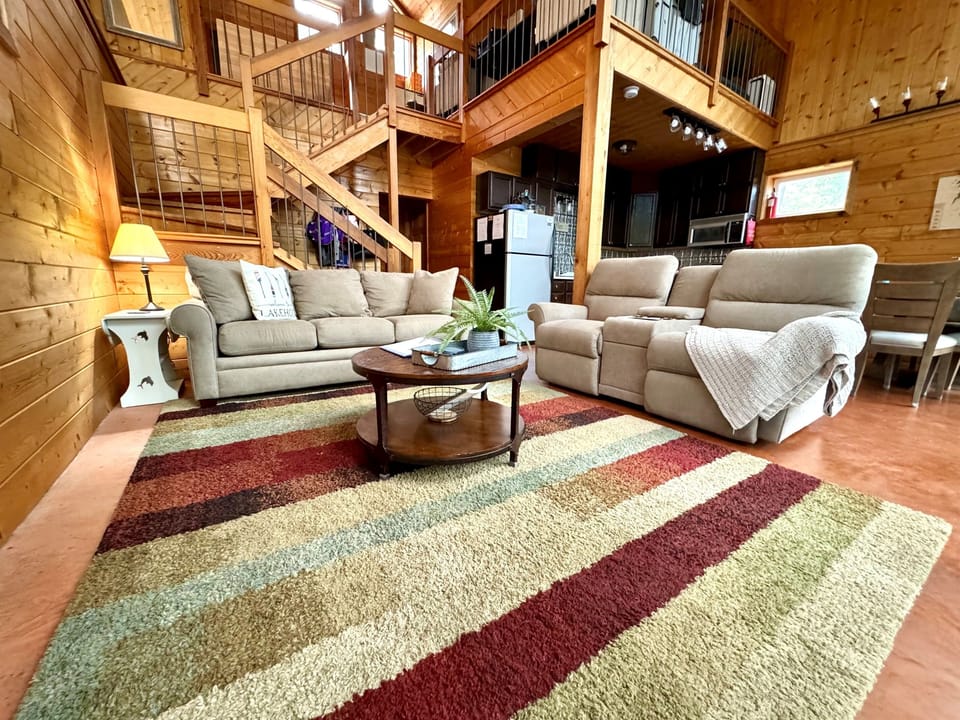 Main House Living Area with queen sleeper sofa