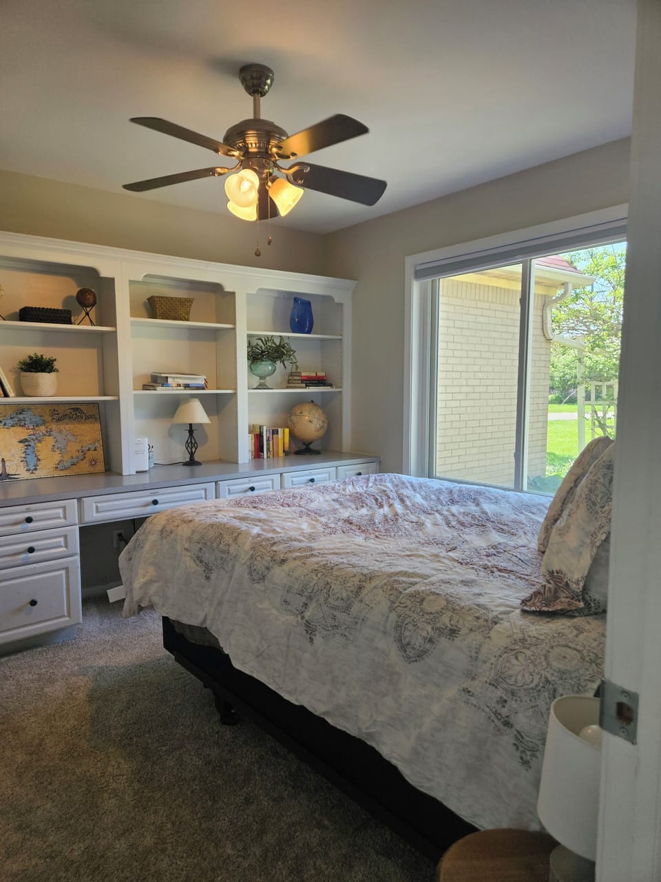 Main floor den/bedroom with queen. 