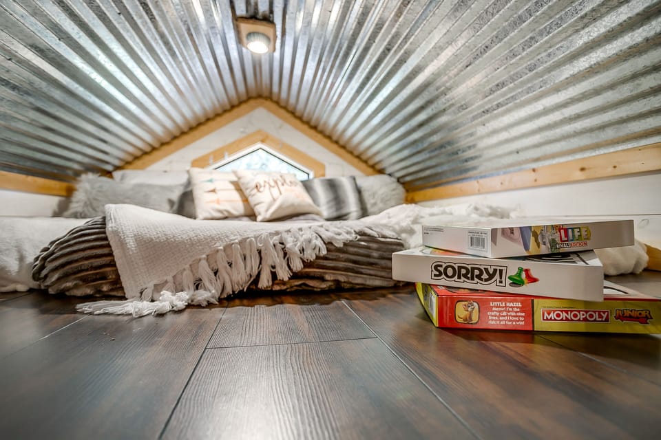 Has 2 lofts that are ladder access which is a perfect sleeping spot for littles!