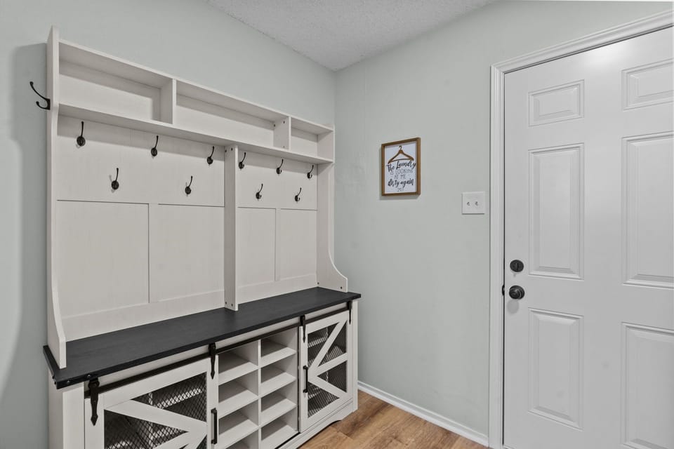 Welcome! Entrance from the back door.