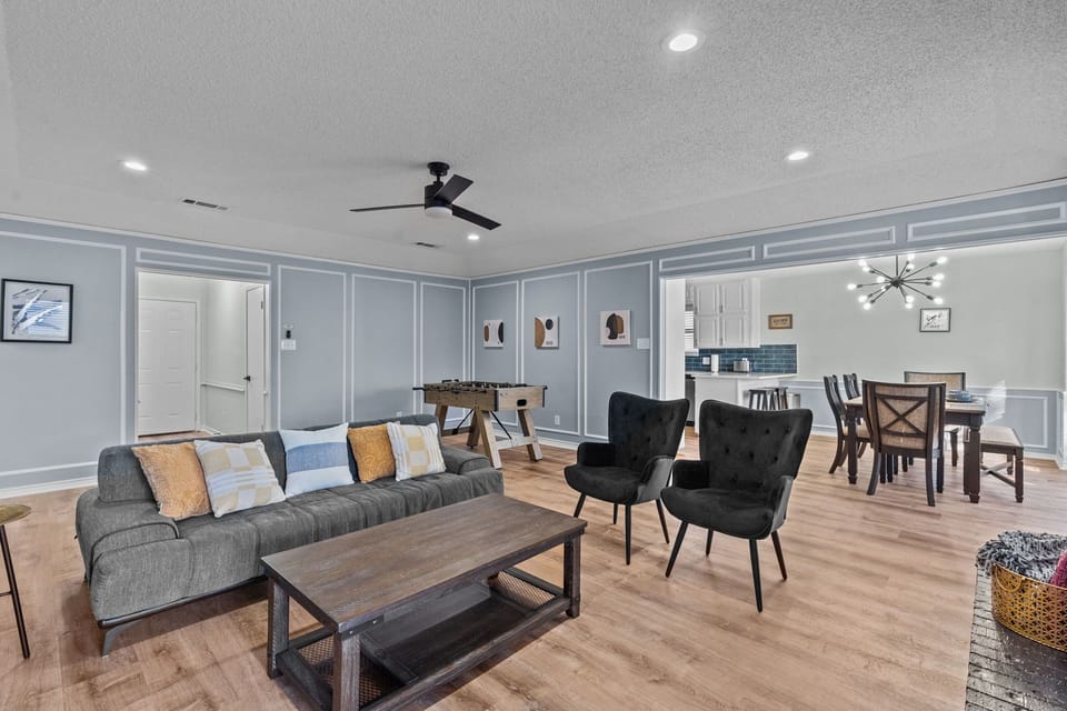 Plenty of seating for everyone to gather and relax.