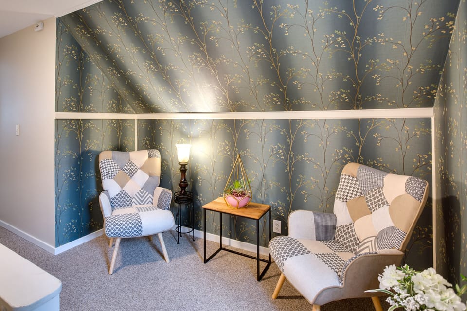 Reading corner on second floor