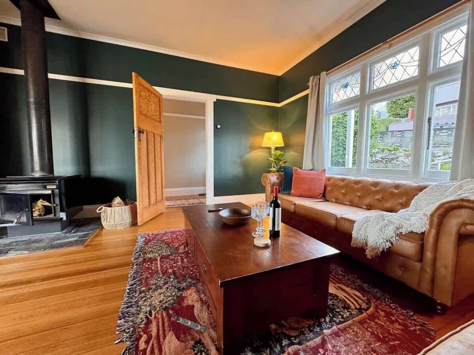 Wood fired combustion stove. Wood can be ordered if desired