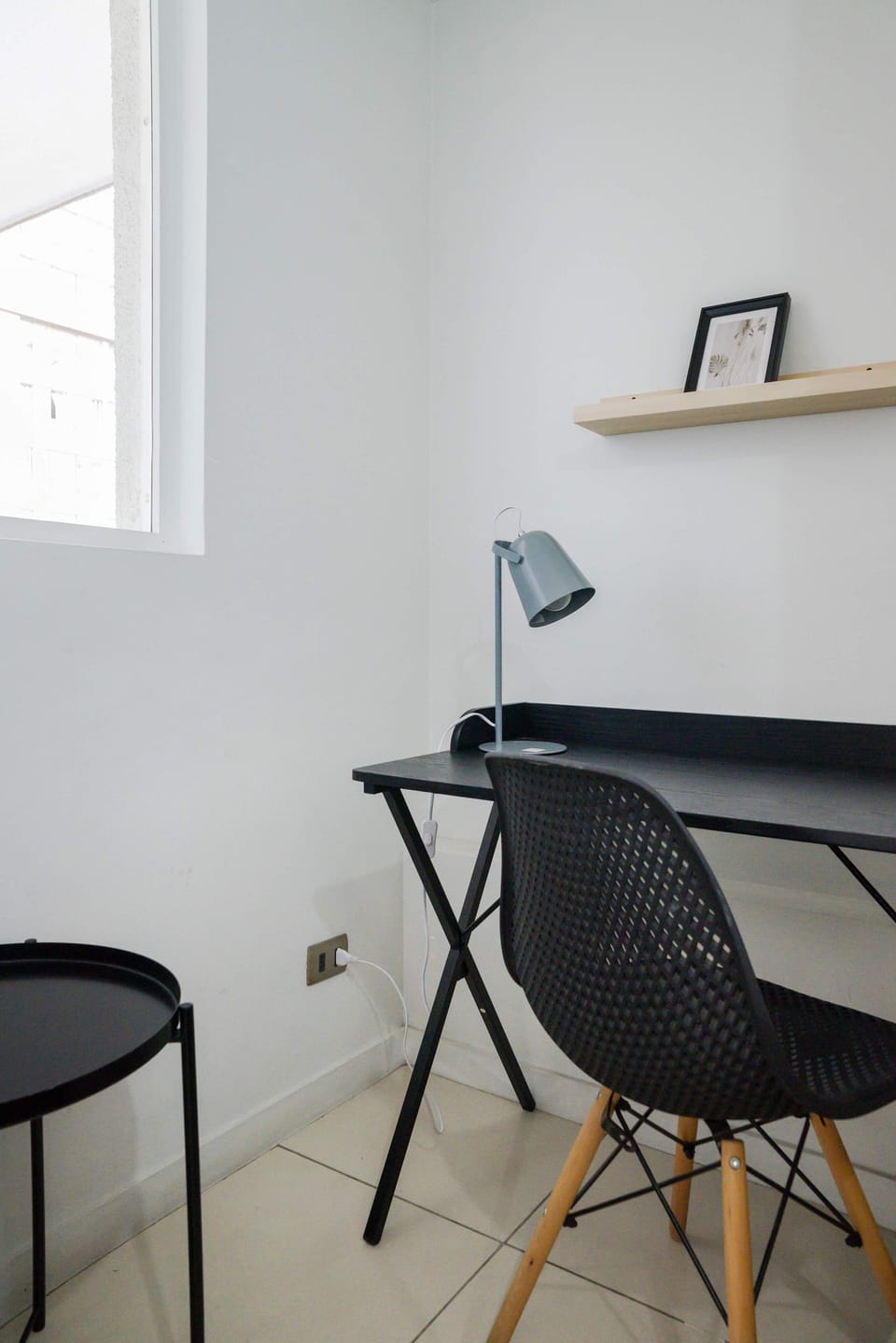 Cozy workspace with natural light, perfect for remote work or study sessions.