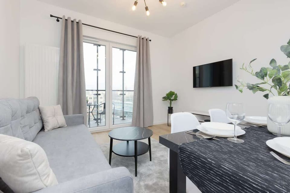 Living room with an exit to the balcony