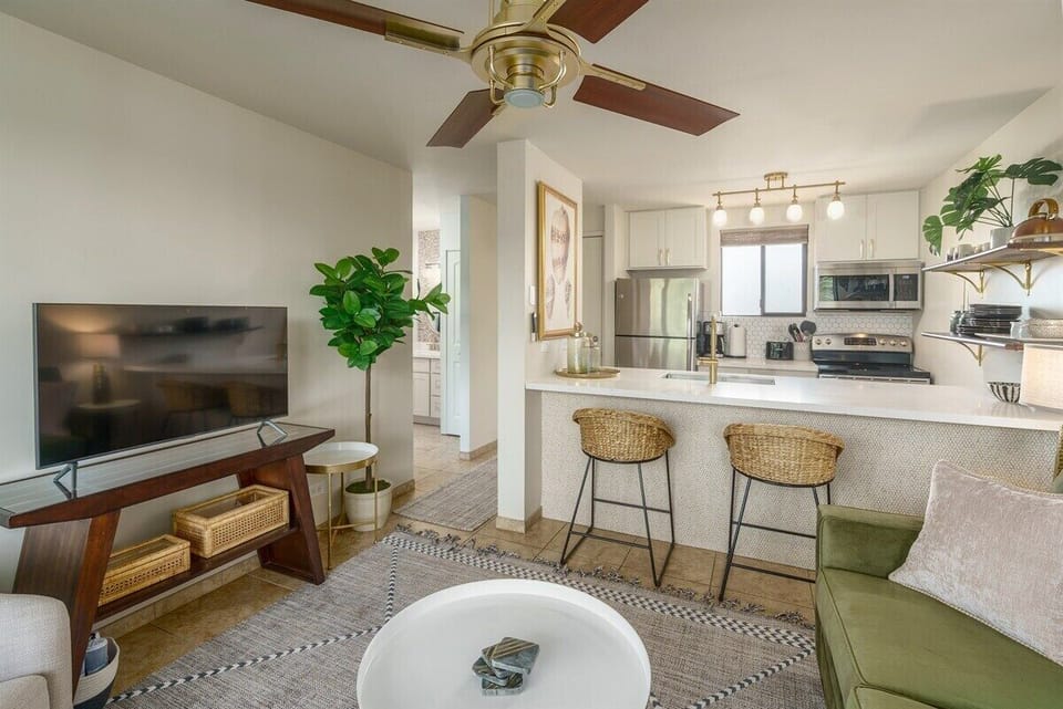 Designer furnishings throughout