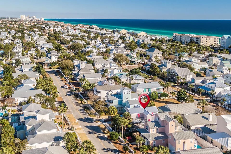 Aerial view of Heart and Sol