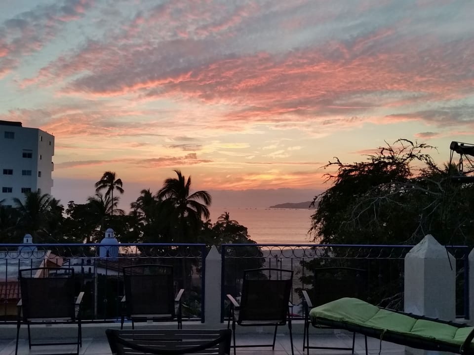 View of the bay from the terrace.