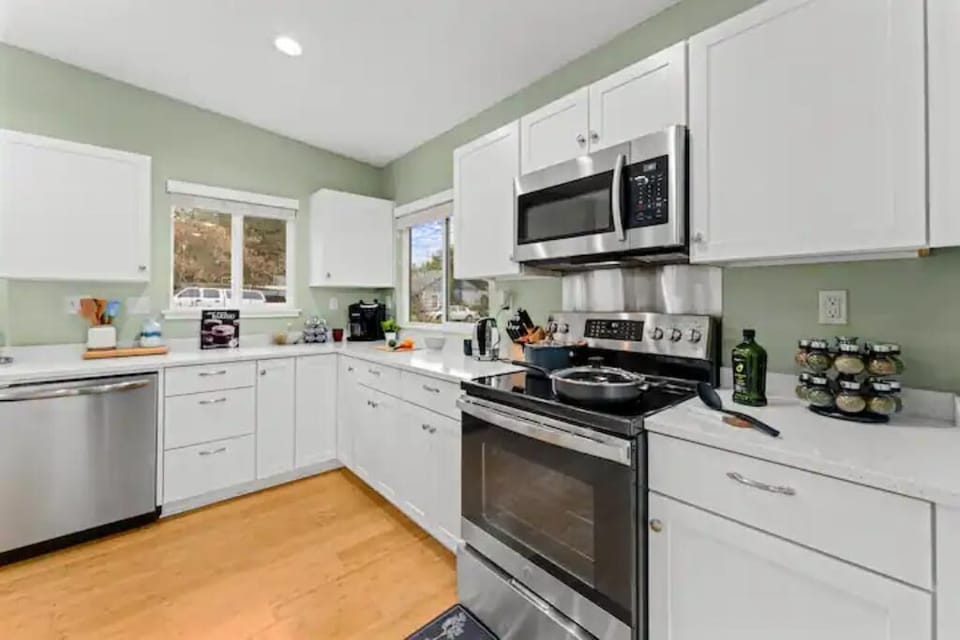 This kitchen has all the amenities and comforts of home