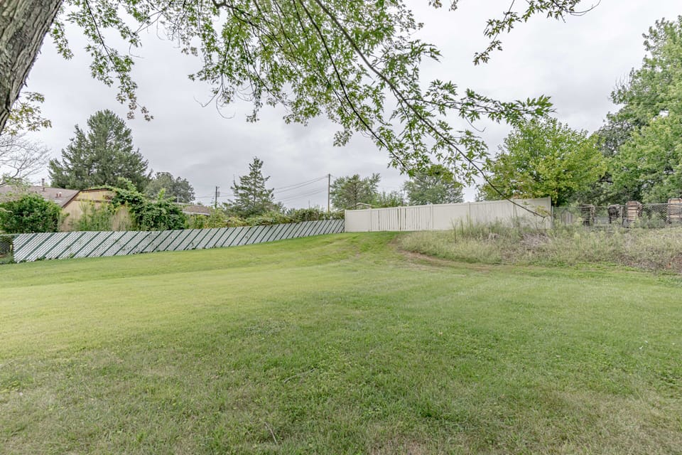 Backyard with Grassy area