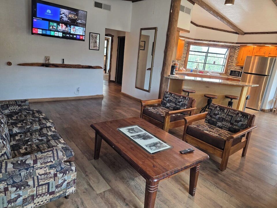 Comfortable seating to gather after a day outdoors.