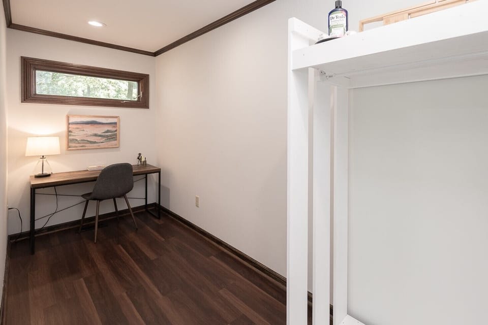 Jumbo closet/office workspace connected to bedroom & bathroom #1