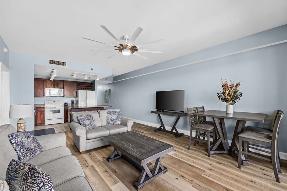 Your private bathroom features a spacious walk-in shower and a deep soaking tub where you can unwind after exploring the coast.