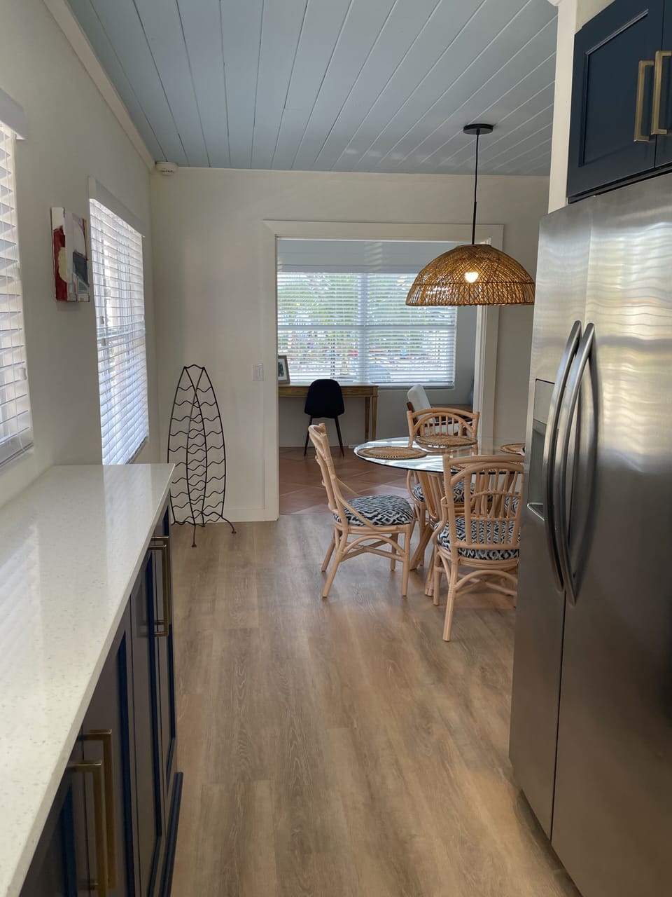 View from kitchen toward front of house.