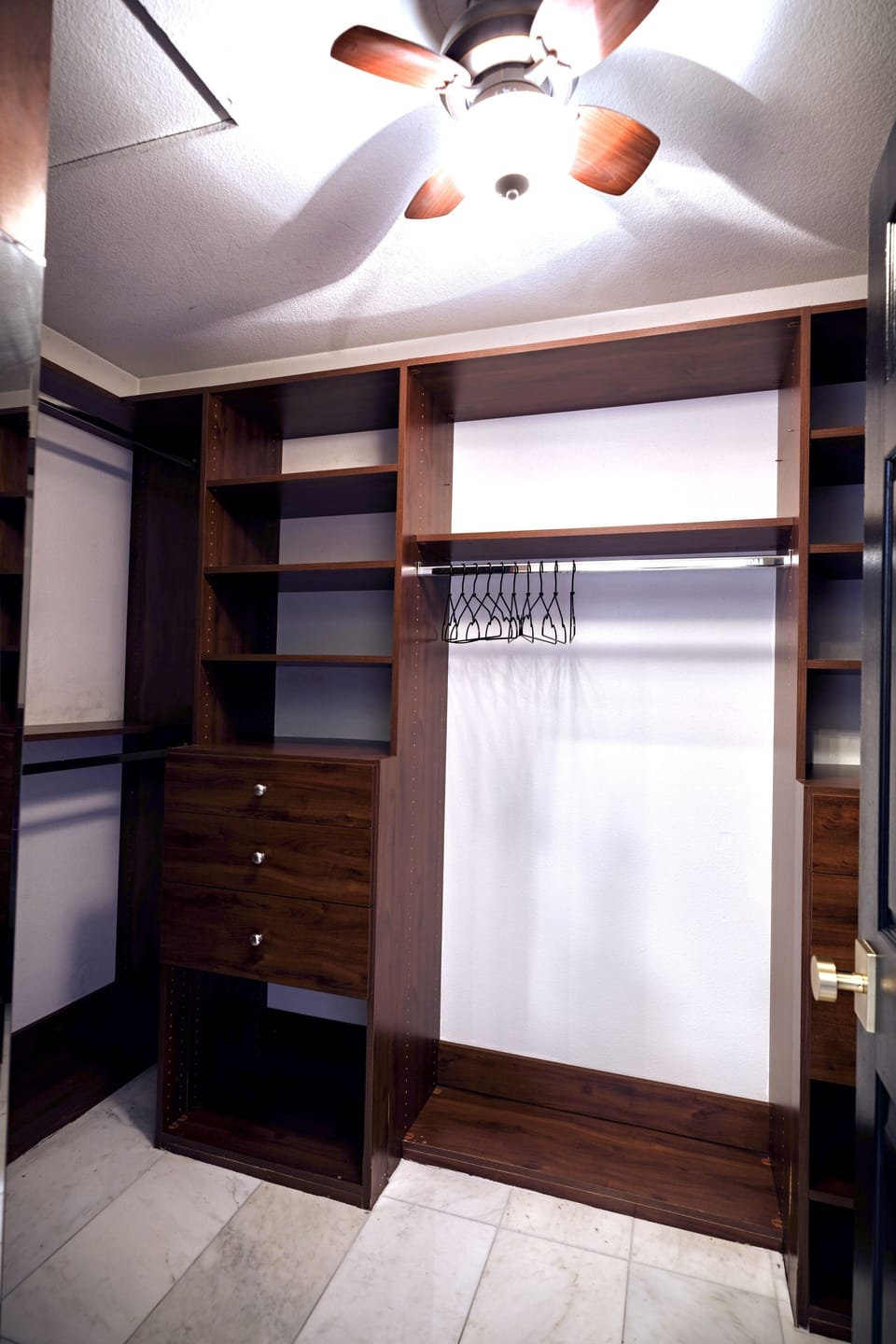 Huge walk-in closet in primary