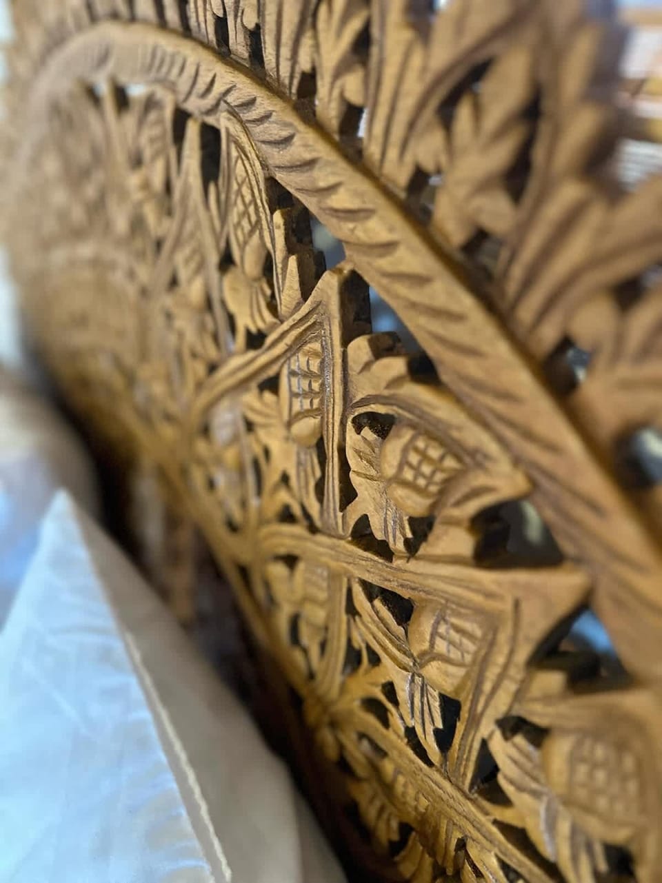 Custom Handcarved Bali Headboard - Exquisite Artistry from Bali