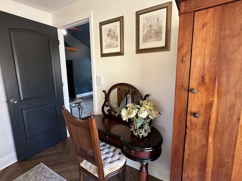 Bedroom 3 with vanity and cedar closet