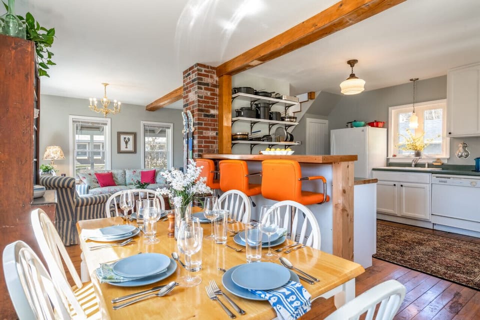 Beautiful dining area with seating for six guests