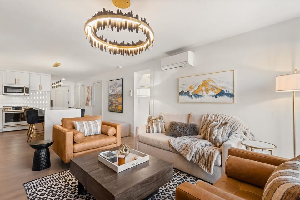 Living room with sleeper sofa