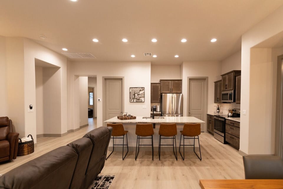 Open concept living area with quality furnishings.