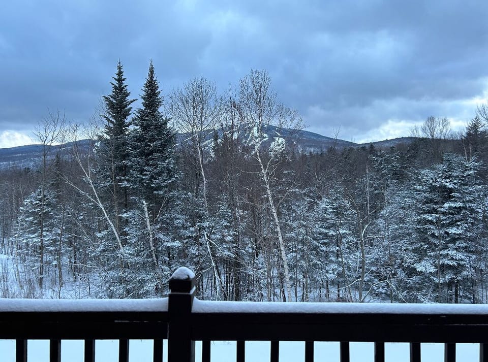 Mt Snow view from back deck.