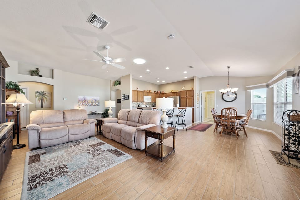 Open Common Area with Sleeping Quarters to the Left off of the Foyer