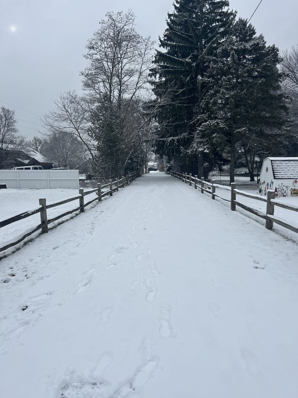 Entrance to the17 mile paved off-road trail to Traverse City is beside our home.