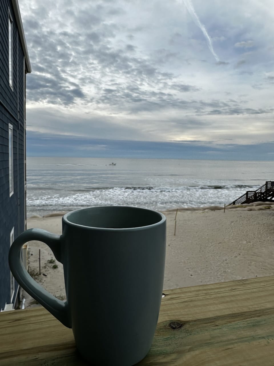 Watch the sunrise from our balcony with coffee or sunset with a cocktail.